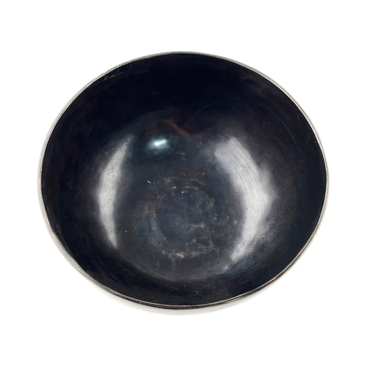 Düz Siyah Pirinç El Dövmesi Tibet Çanı (20.5 cm)
