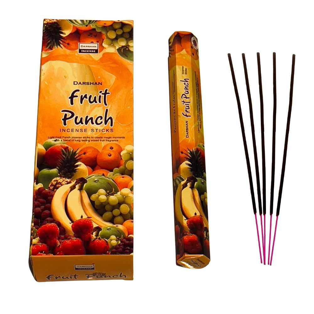 Darshan International Fruit Punch ( Meyve Suyu Aromalı )Hexa 20'li Çubuk Tütsü