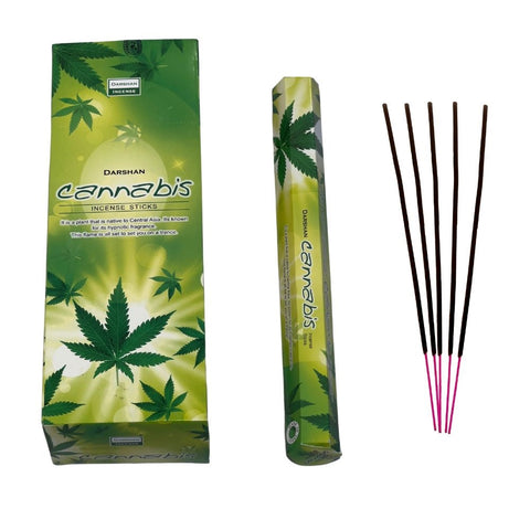 Darshan International Cannabis (Kenevir) Hexa 20'li Çubuk Tütsü